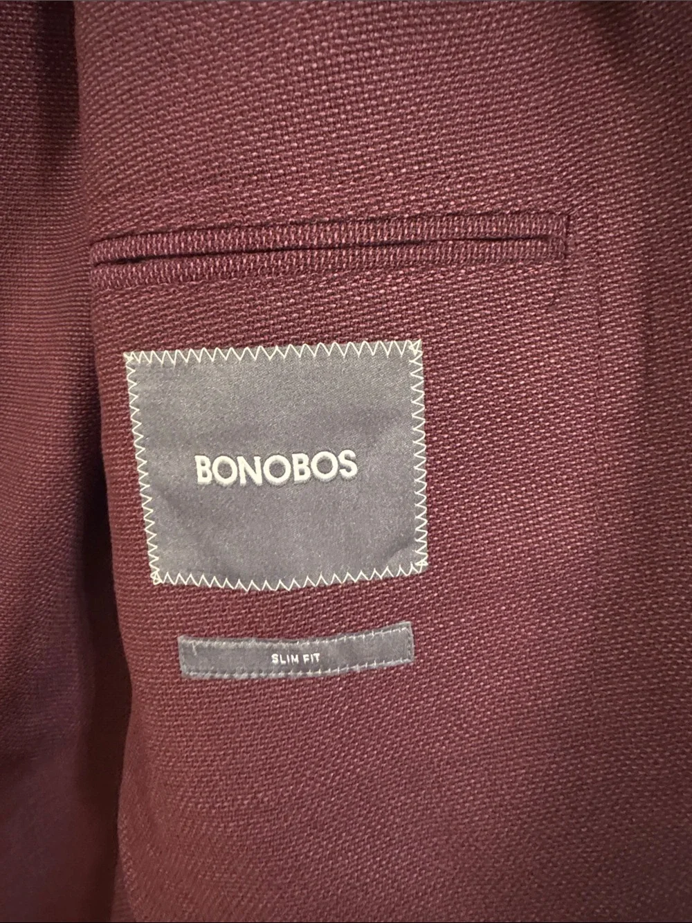 Bonobos VBC Jetsetter Unconstructed Italian Wool Blazer Slim Fit Men’s 38S